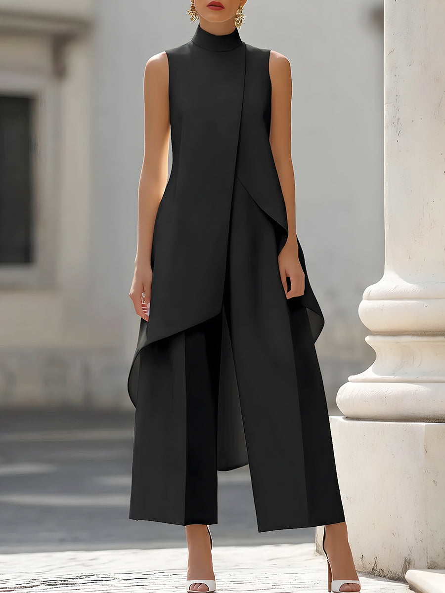 Simone – Elegant Wide-Leg Two-Piece Suit