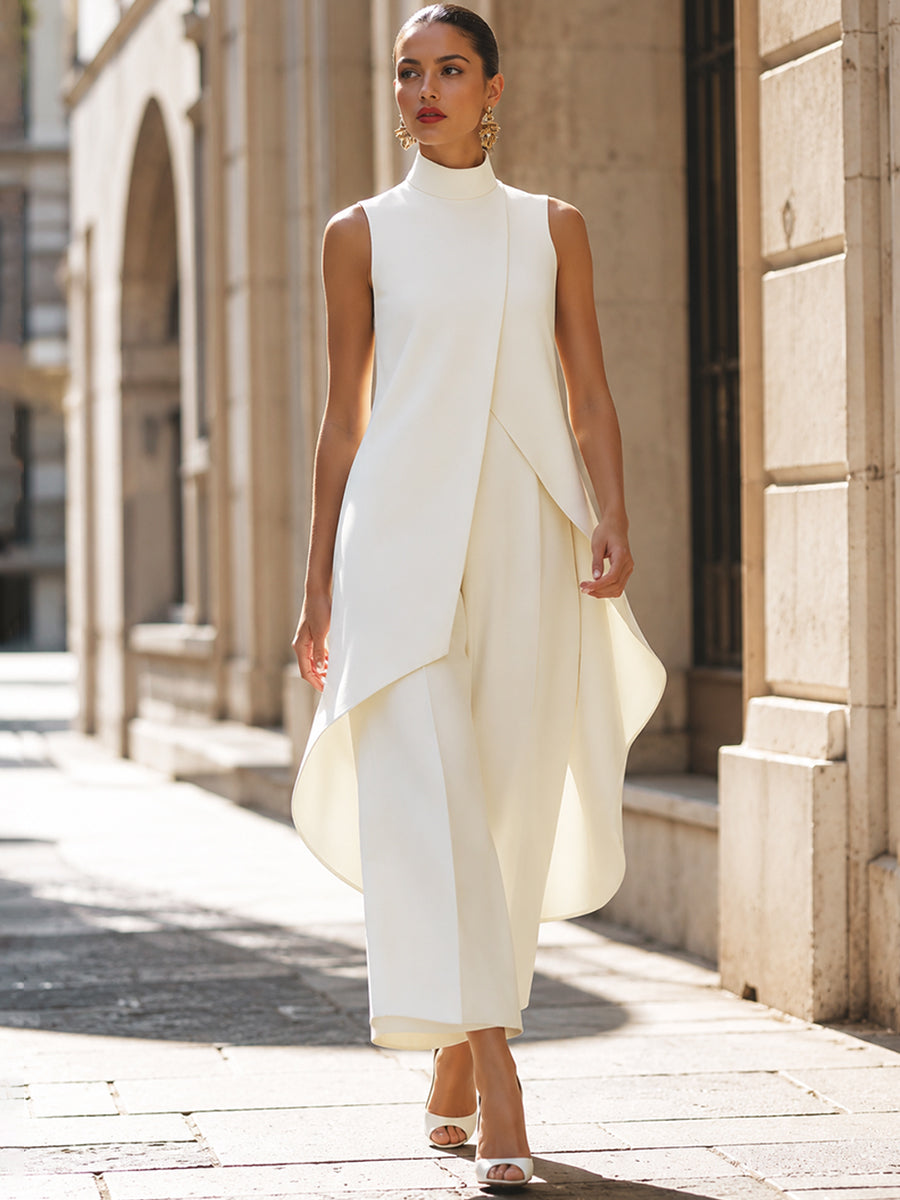 Simone – Elegant Wide-Leg Two-Piece Suit