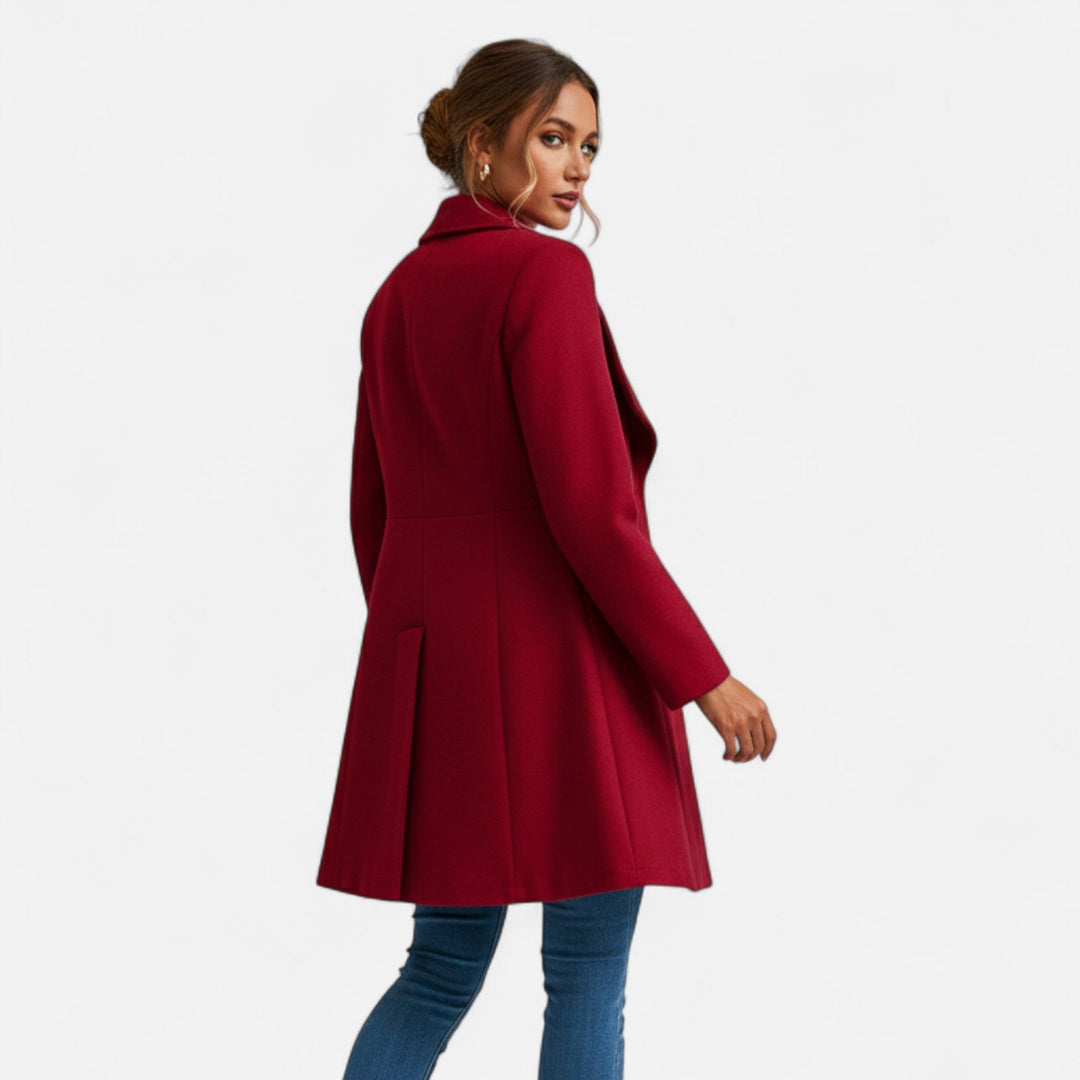 Valmonti Wool Winter Coat | Classic Lapels Warm Layer – Leah & Lila