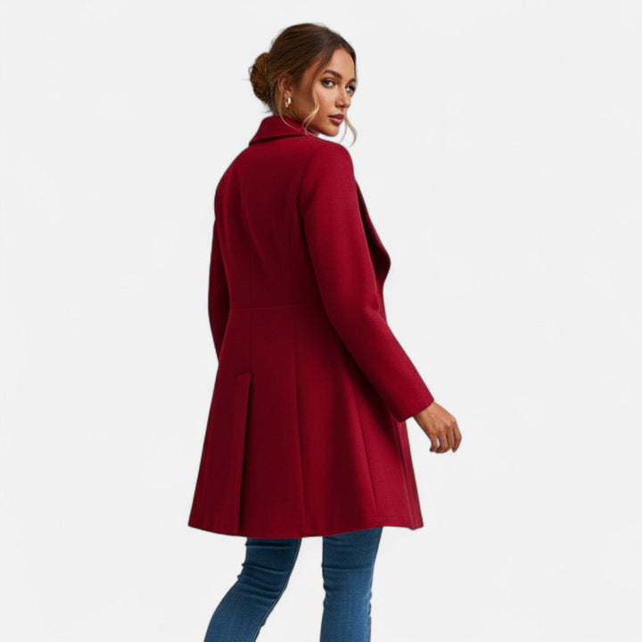 Valmonti Wool Winter Coat | Classic Lapels Warm Layer – Leah & Lila