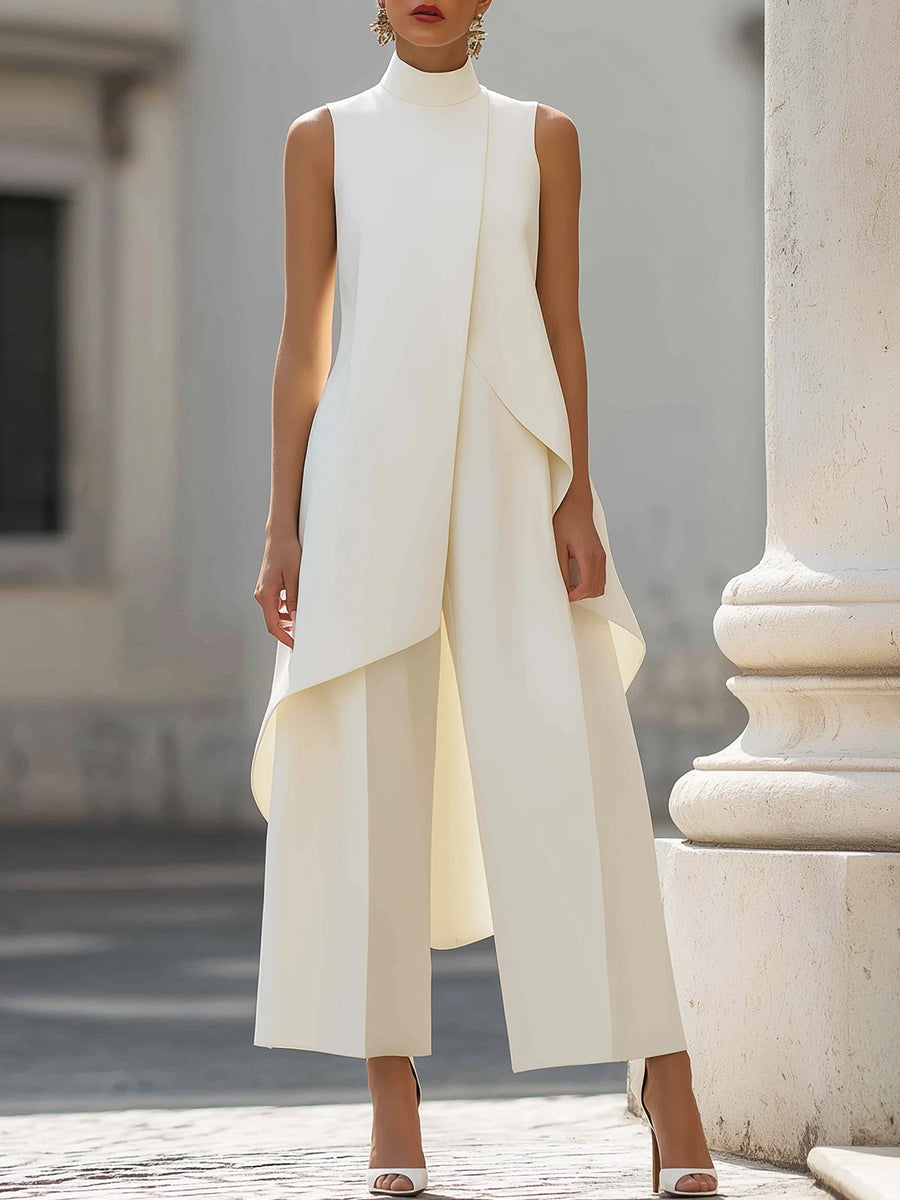 Simone – Elegant Wide-Leg Two-Piece Suit