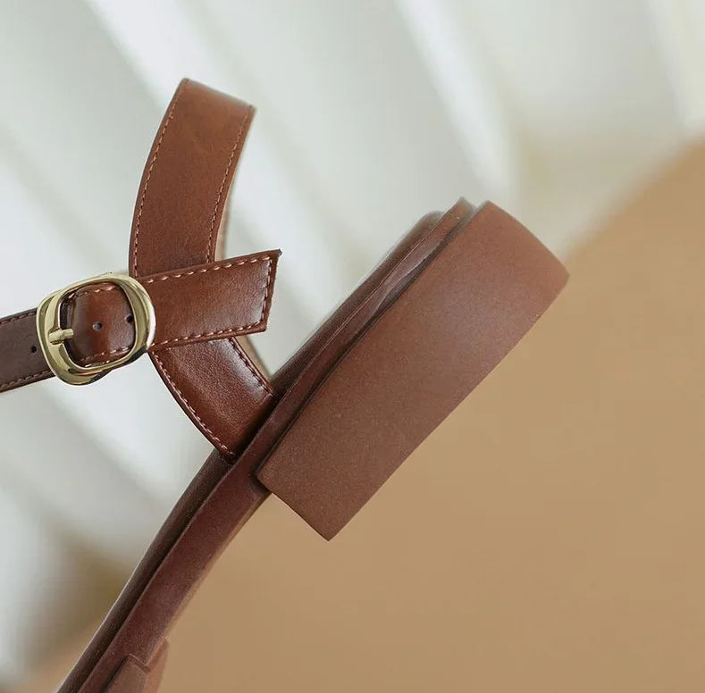 LINDA - ELEGANT LEATHER SANDALS