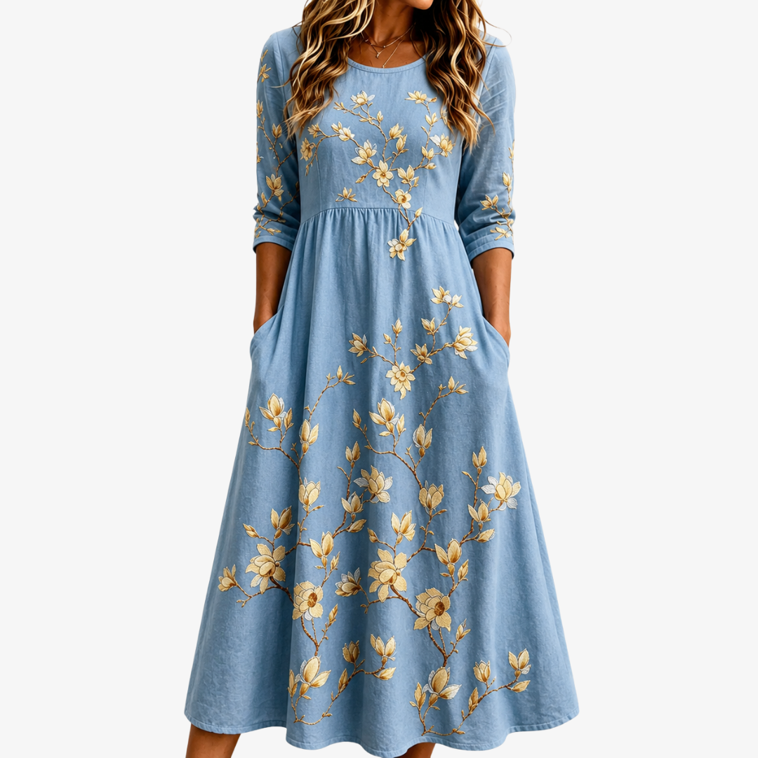 Colleen – Floral Midi Dress