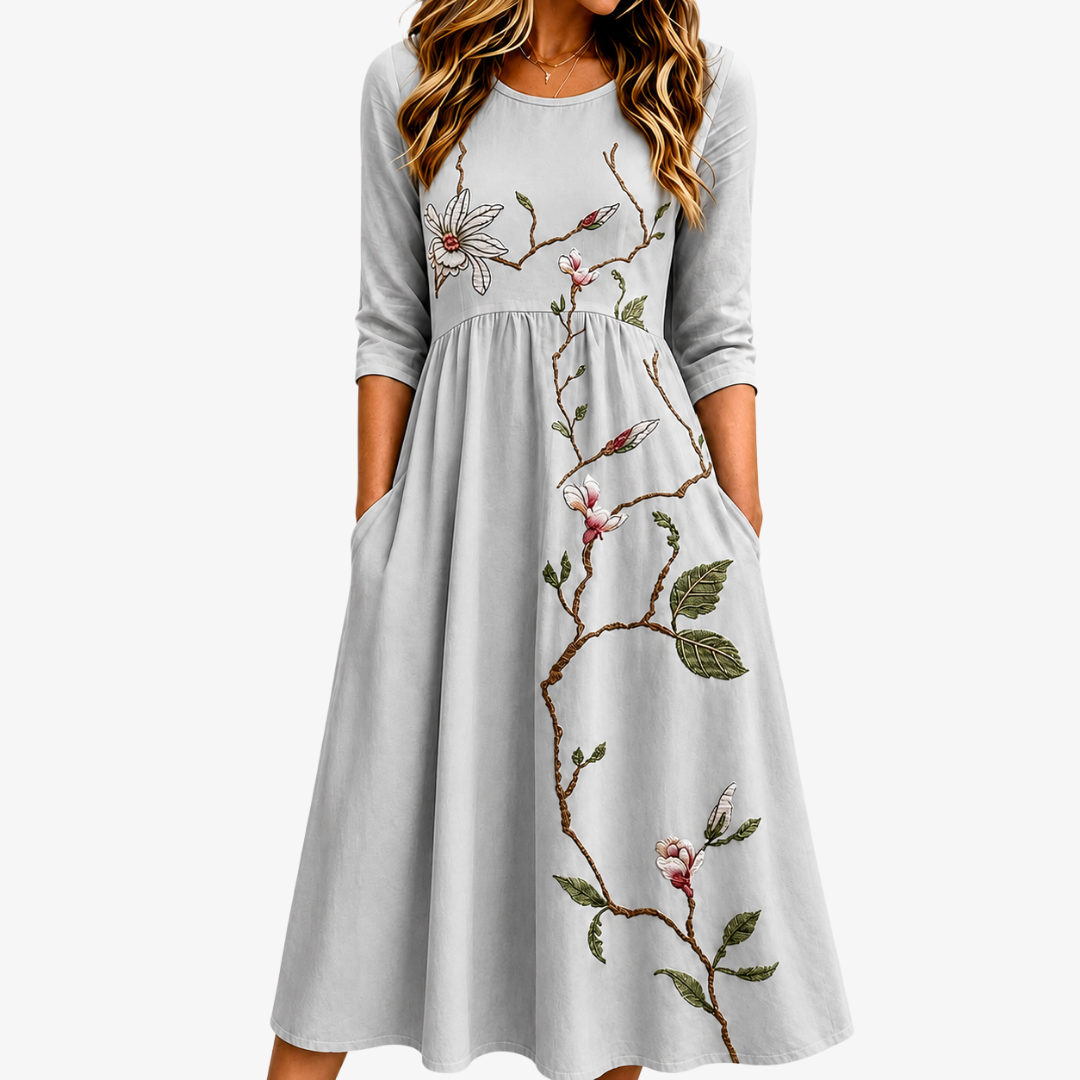 Amanda – Floral Midi Dress