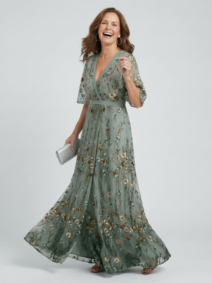 Leah & Lila Savannah - women's floral halter maxi dress
