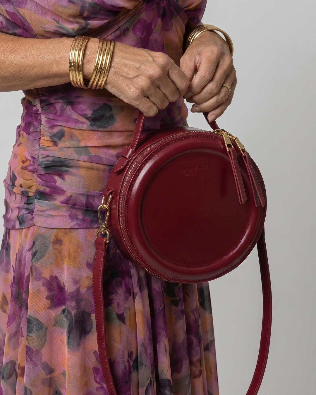 June - Round Zip Crossbody Shoulder Bag