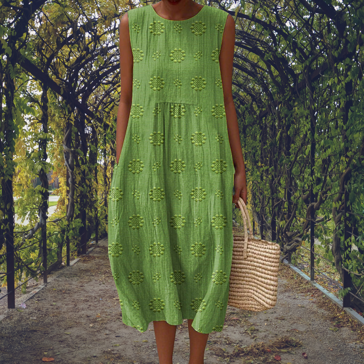Amelia - Elegant sleeveless dress with pockets