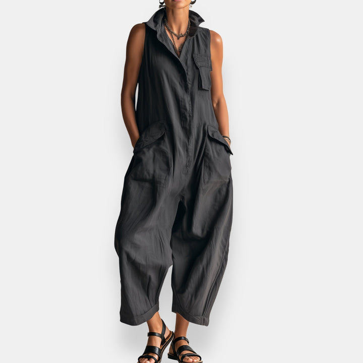 Ramona – Sleeveless Cargo Jumpsuit