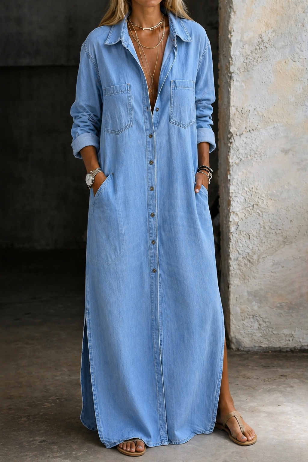 Ruby – Vintage Button-Down Dress