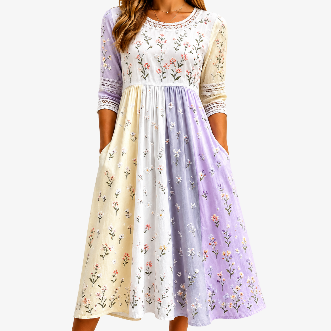 Adelaide – Floral Midi Dress
