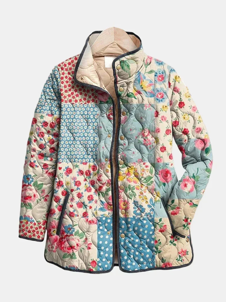 Zarae | Charming Floral Quilted Jacket – Leah & Lila
