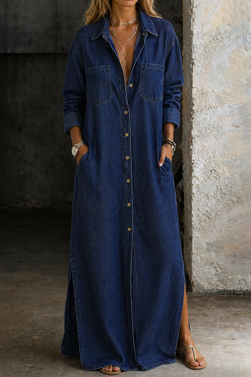 Ruby – Vintage Button-Down Dress