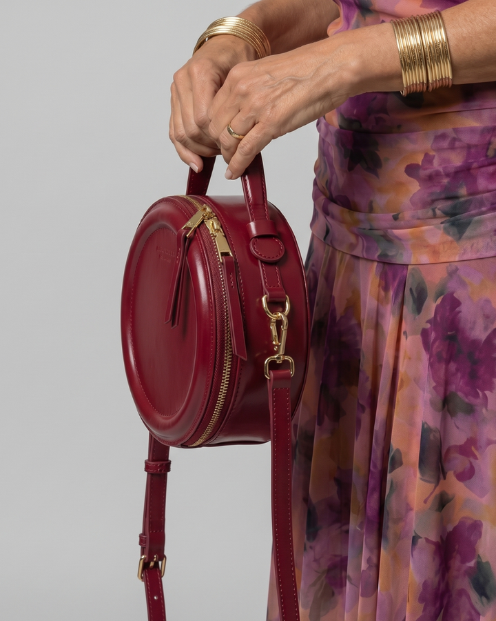 June - Round Zip Crossbody Shoulder Bag