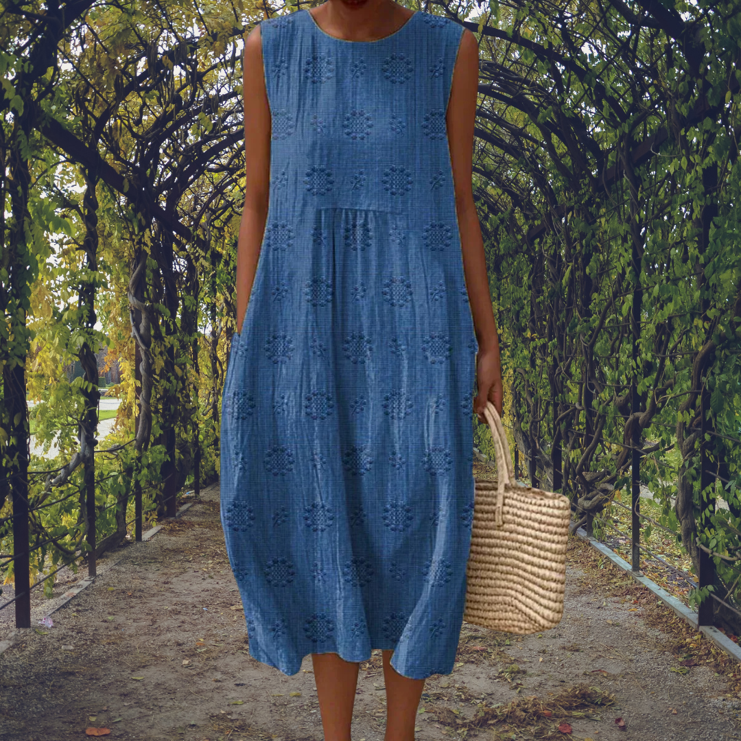Amelia - Elegant sleeveless dress with pockets