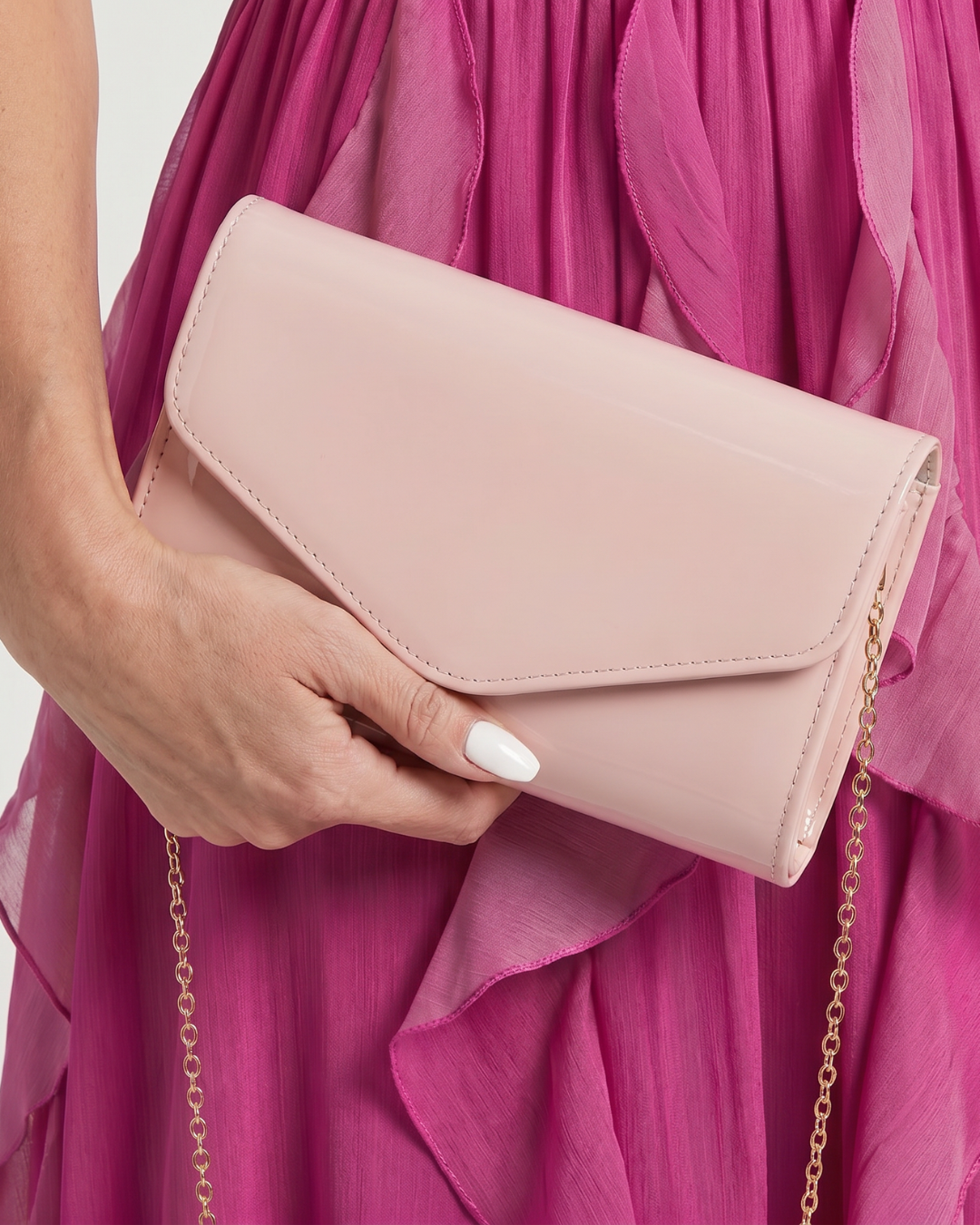 Audrey - Envelope Flap Compact Clutch Bag