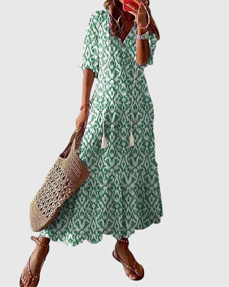 Sofie - Boho Vintage Summer Maxi Dress