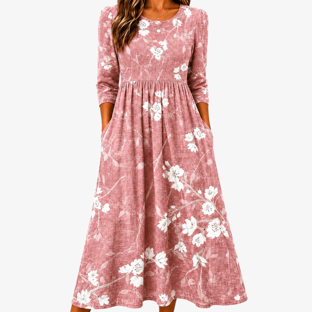 Catherine – Floral Midi Dress