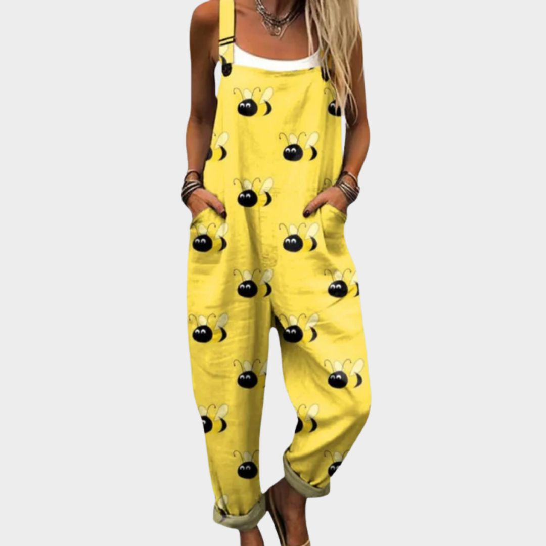 Gloria – Boho Print Dungarees