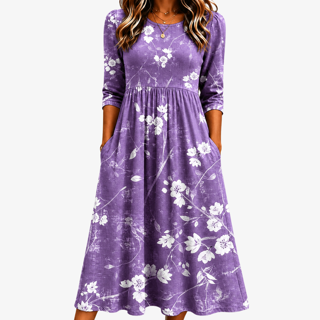 Brenda – Floral Midi Dress