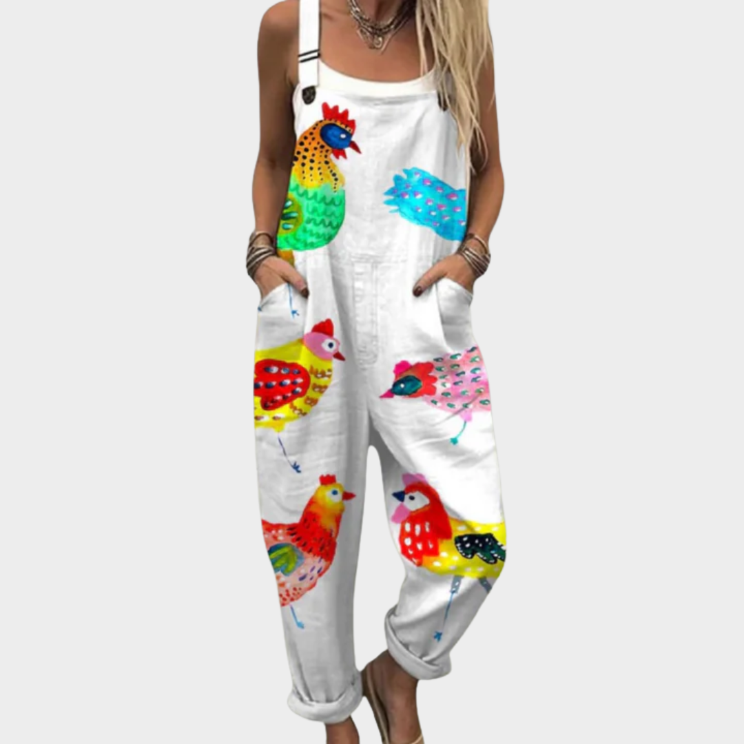 Rose – Floral Garden Dungarees