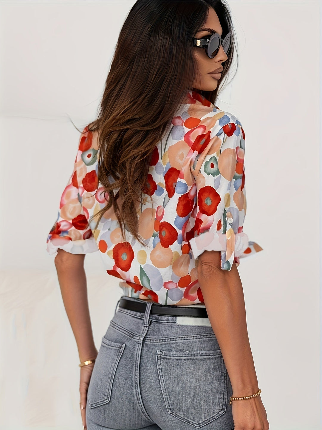 Piper - Colourful Floral Blouse