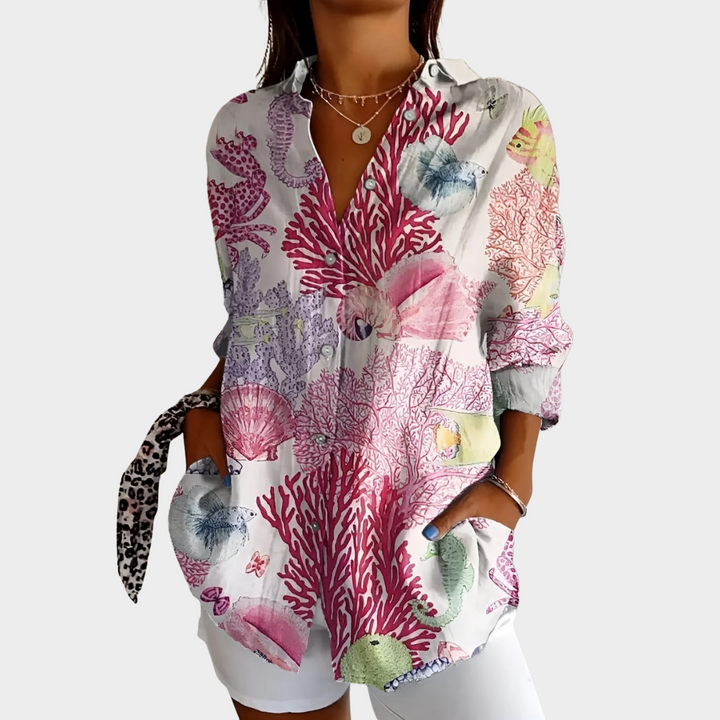 Kate - Casual Printed Blouse