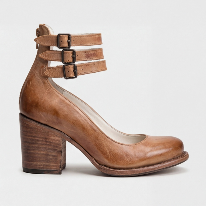 Nina | Strappy Block Heel Sandals – Leah & Lila