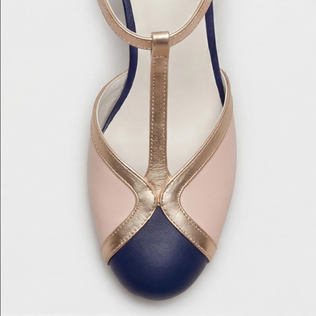 Tazariah | T-Strap Block Heel Sandals – Leah & Lila