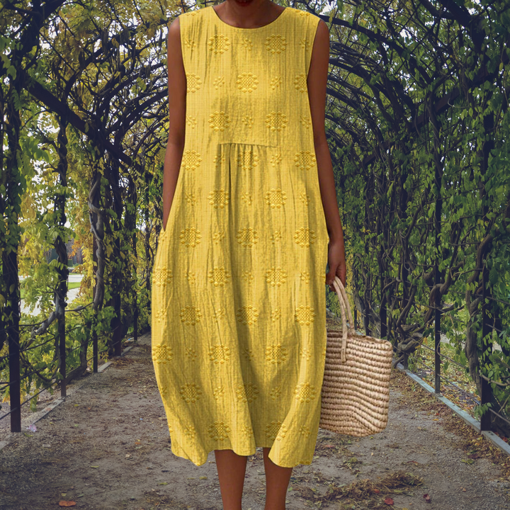 Amelia - Elegant sleeveless dress with pockets