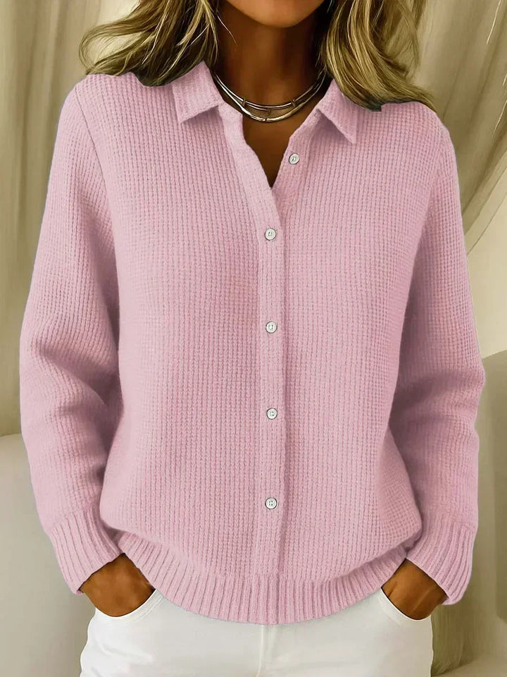 Camille™ | Textured Knit Button-Up Cardigan – Leah & Lila