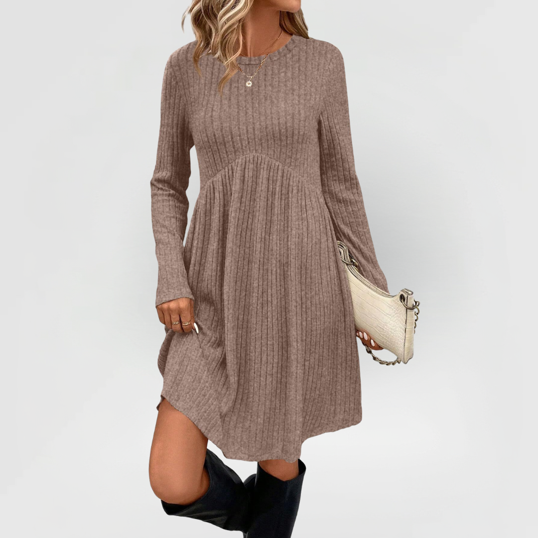 Clara - Ribbed Midi Dress