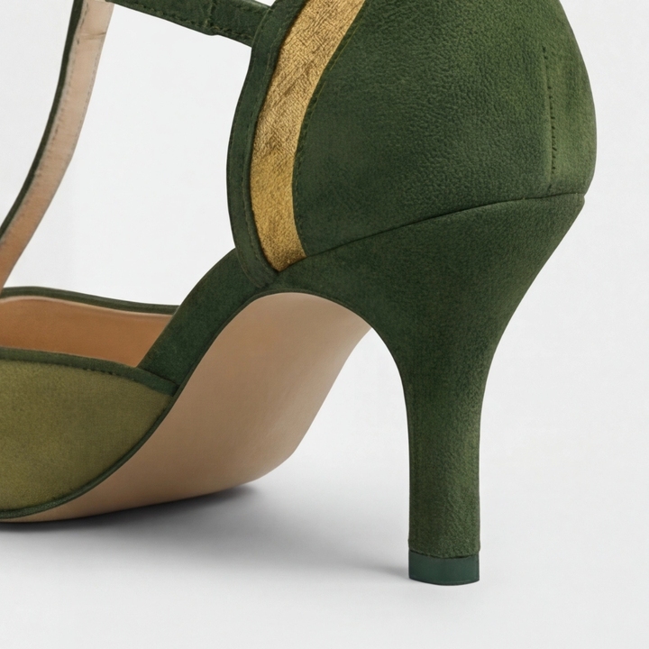 Coralise | Two-Tone Kitten Heel Slingback Pumps – Leah & Lila