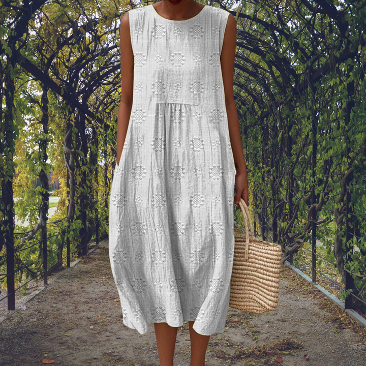 Amelia - Elegant sleeveless dress with pockets