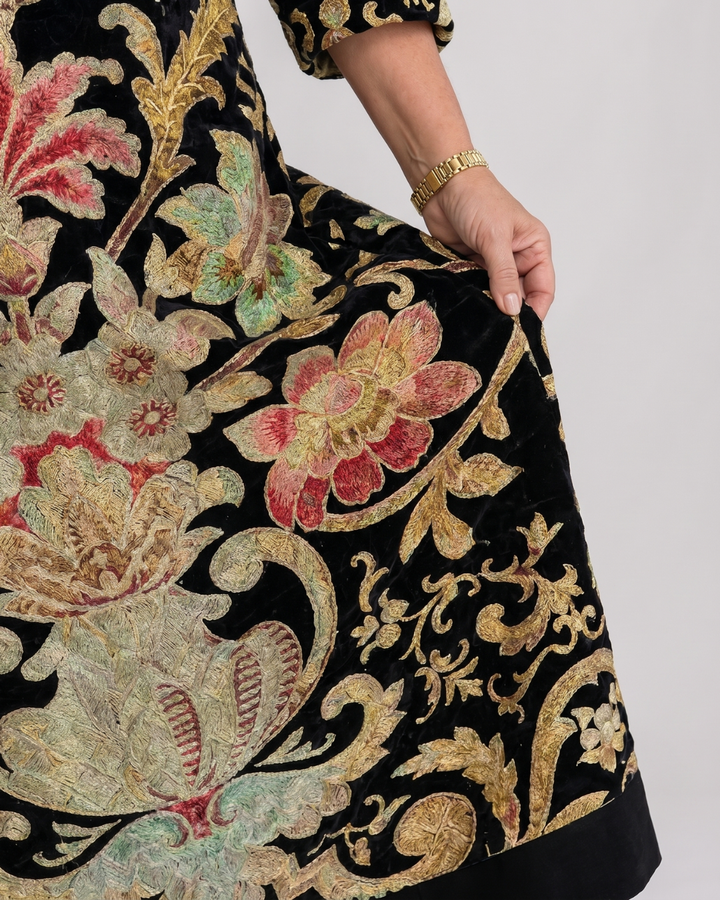 Opal - Vivid Vintage Pattern Pocket Detail Midi Dress