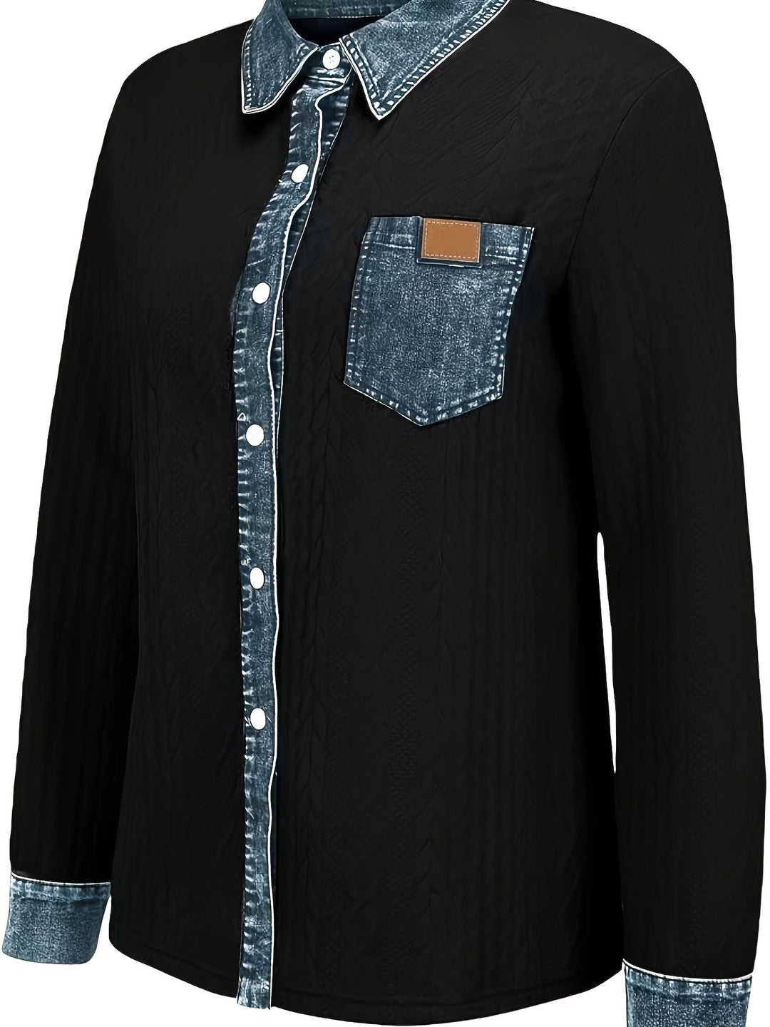 Melanie | Textured Contrast Cardigan