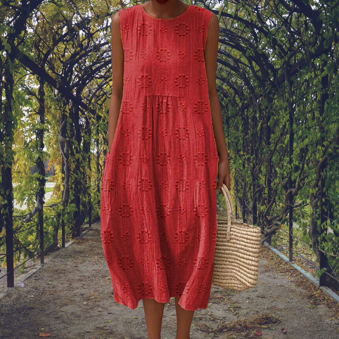 Amelia - Elegant sleeveless dress with pockets