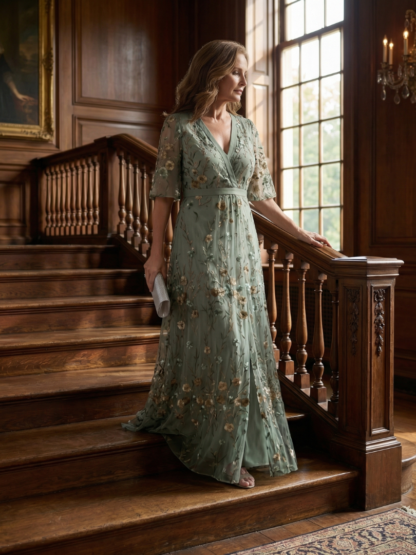 Leah & Lila Savannah floral halter maxi dress styled look