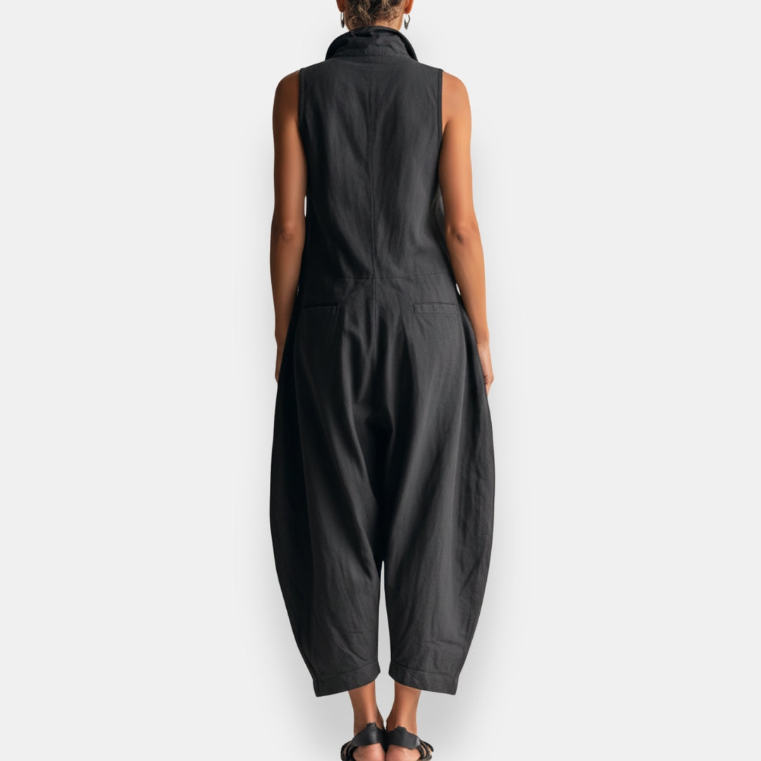 Ramona – Sleeveless Cargo Jumpsuit