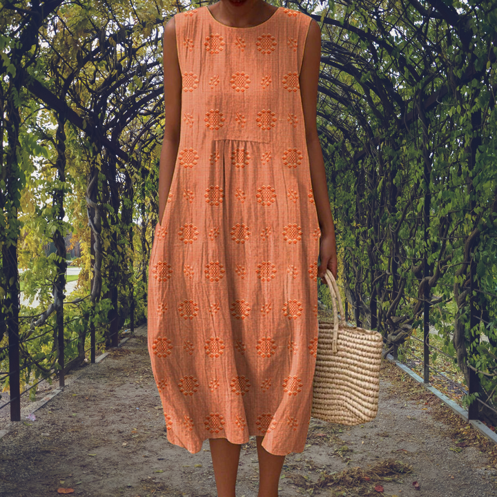 Amelia - Elegant sleeveless dress with pockets