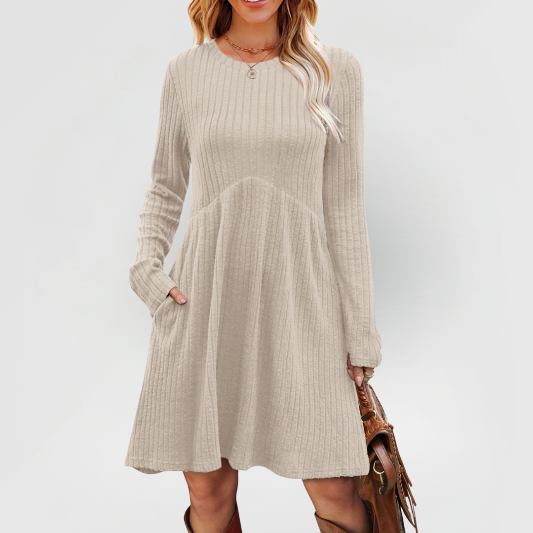 Clara - Ribbed Midi Dress