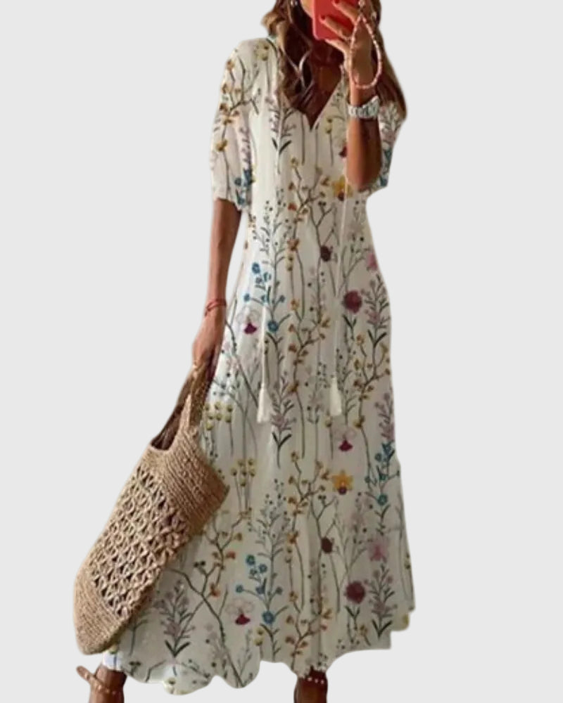 Sofie - Boho Vintage Summer Maxi Dress