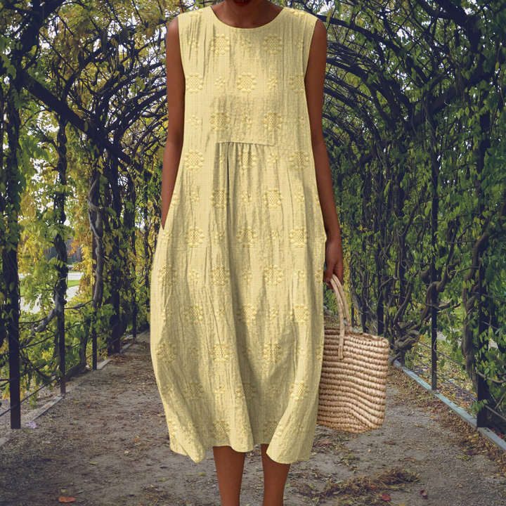 Amelia - Elegant sleeveless dress with pockets