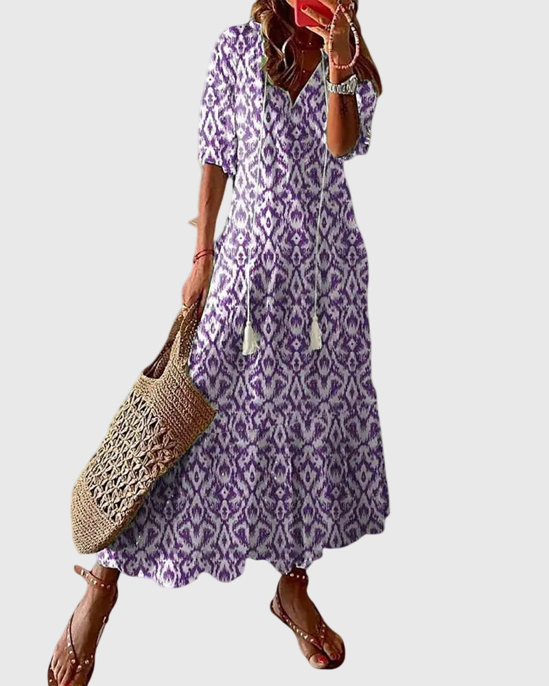 Sofie - Boho Vintage Summer Maxi Dress