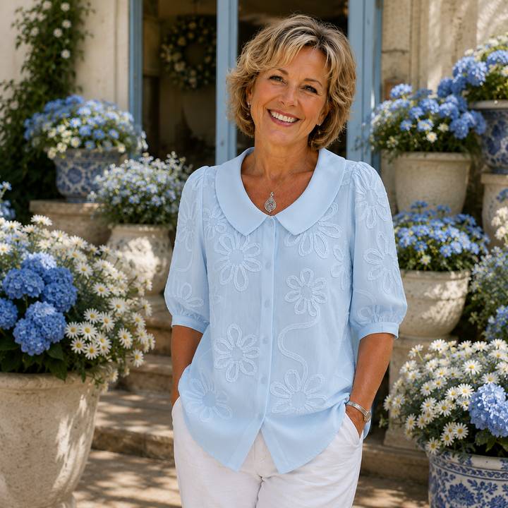 Nadine - Elegant Floral Blouse