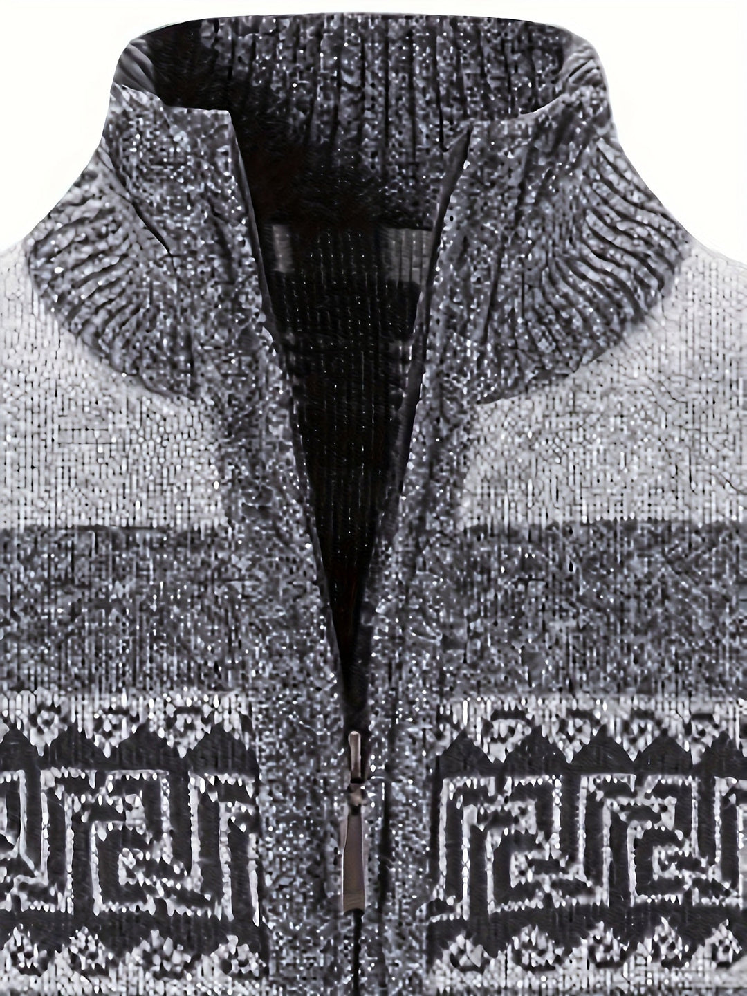Brooks | Patterned Full-Zip Cardigan