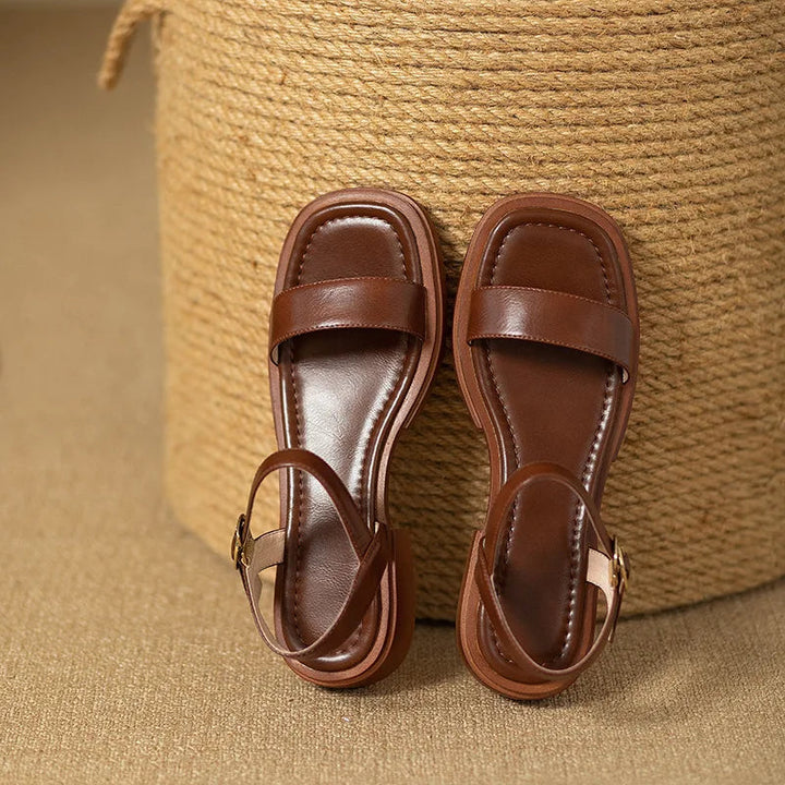 LINDA - ELEGANT LEATHER SANDALS