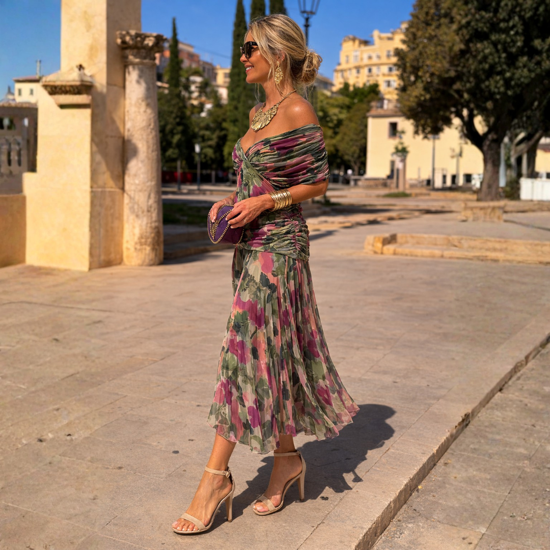 Vivienne – Off-Shoulder Maxi Dress