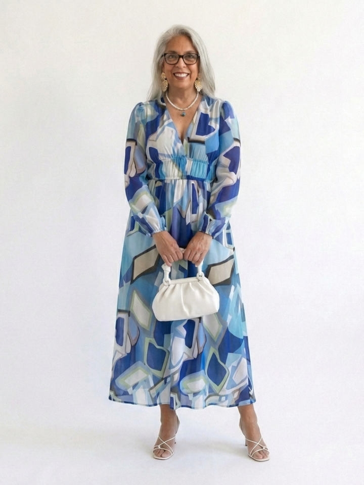 Raelyn - Long Sleeve Floral Maxi Dress