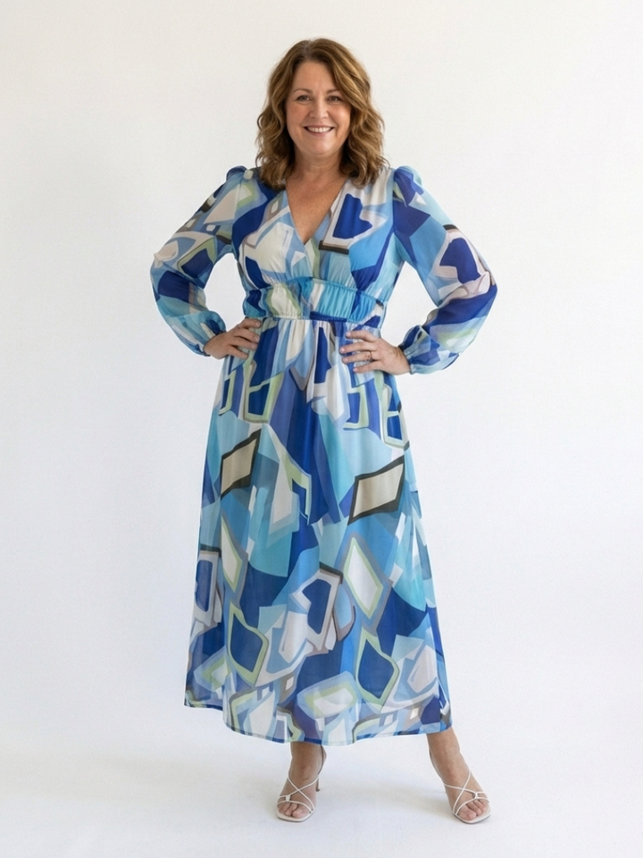Raelyn - Long Sleeve Floral Maxi Dress