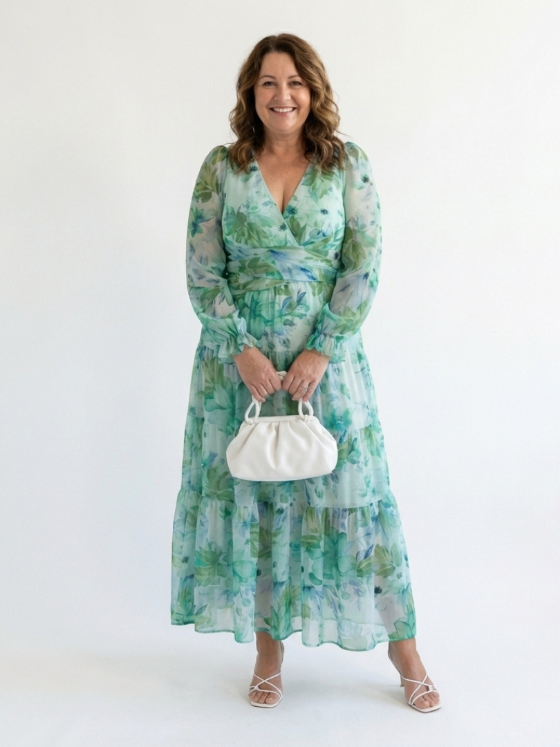 Raelyn - Long Sleeve Floral Maxi Dress